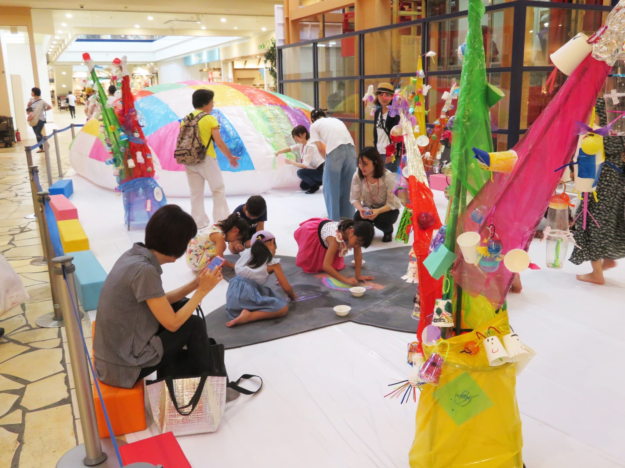 商業施設におけるイベントの様子